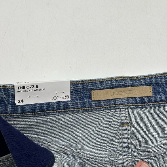 Joe's Jeans The Ozzie Women’s Size 24 Mid Rise Maternity Denim Jean Shorts NWT - Picture 6 of 10